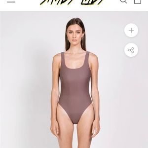 Shady Lady Kenya Swimsuit - colour Taupe, Size Medium